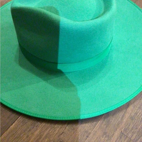 NEW! LACK OF COLOR Vibrant Green Wide-Brim Rancher wool  display picture 1
